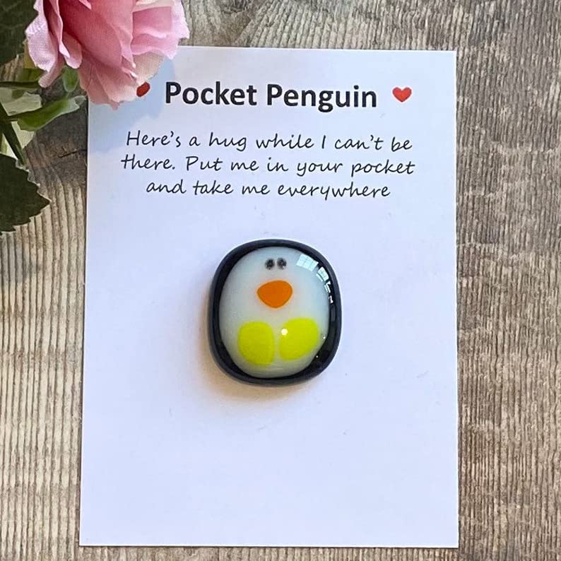 ARVOV Pocket Penguin Hug, Pinguin Geschenk, Pinguine Kleine Umarmung, Ermutigende Geschenke, Trost Geschenke, Get Well Soon Gift