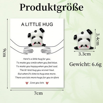 Pocket Hug Panda Glücksbringer Panda Pocket Hug Kleine Geschenk für Frauen Aufmunterung Geschenke Trost Geschenke Pocket