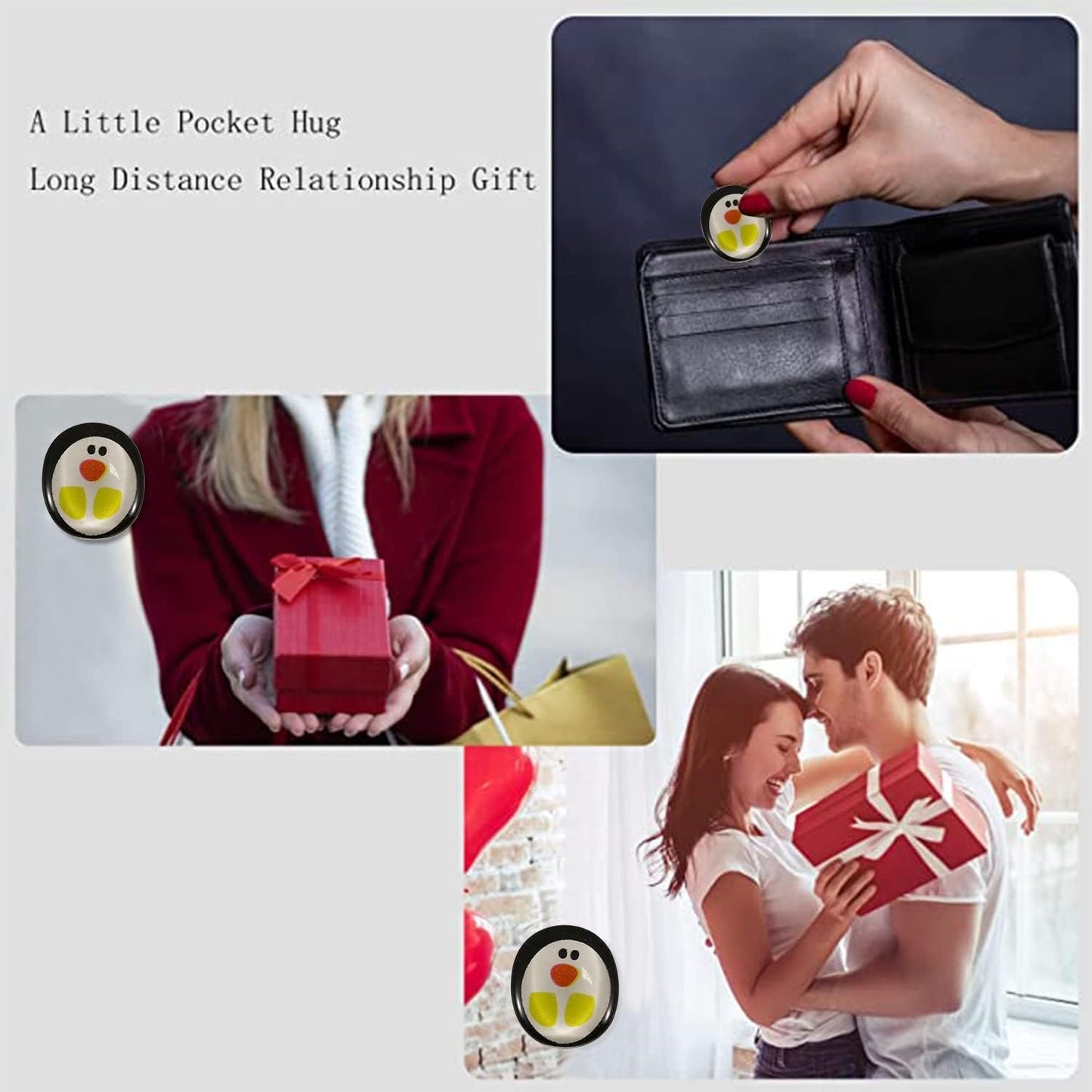ARVOV Pocket Penguin Hug, Pinguin Geschenk, Pinguine Kleine Umarmung, Ermutigende Geschenke, Trost Geschenke, Get Well Soon Gift