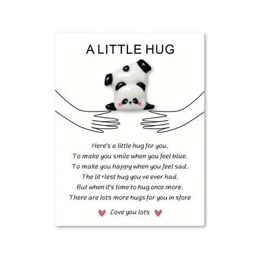 Pocket Hug Panda Glücksbringer Panda Pocket Hug Kleine Geschenk für Frauen Aufmunterung Geschenke Trost Geschenke Pocket